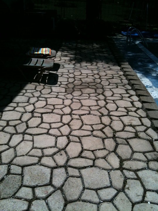 washed brick road