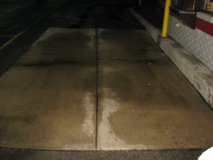 cleaned drive through