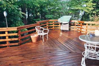 cleaned house deck